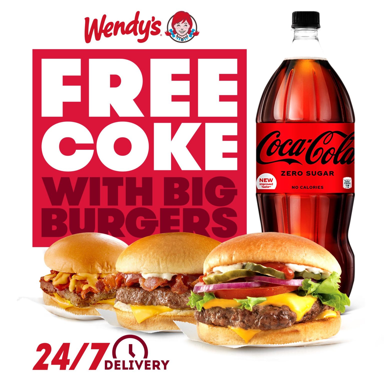Wendy’s FREE 1.5L Coke Zero Promo Manila On Sale