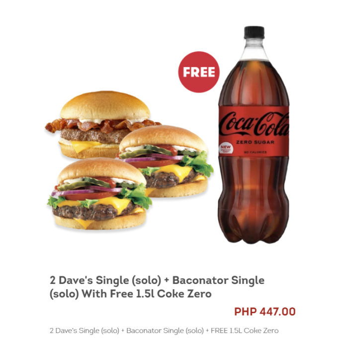 Wendy’s – FREE 1.5L Coke Zero Promo | Manila On Sale