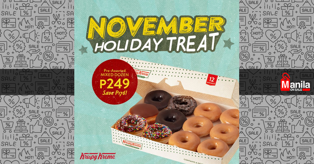 Krispy Kreme – November Holiday Treat (Save P176) | Manila On Sale