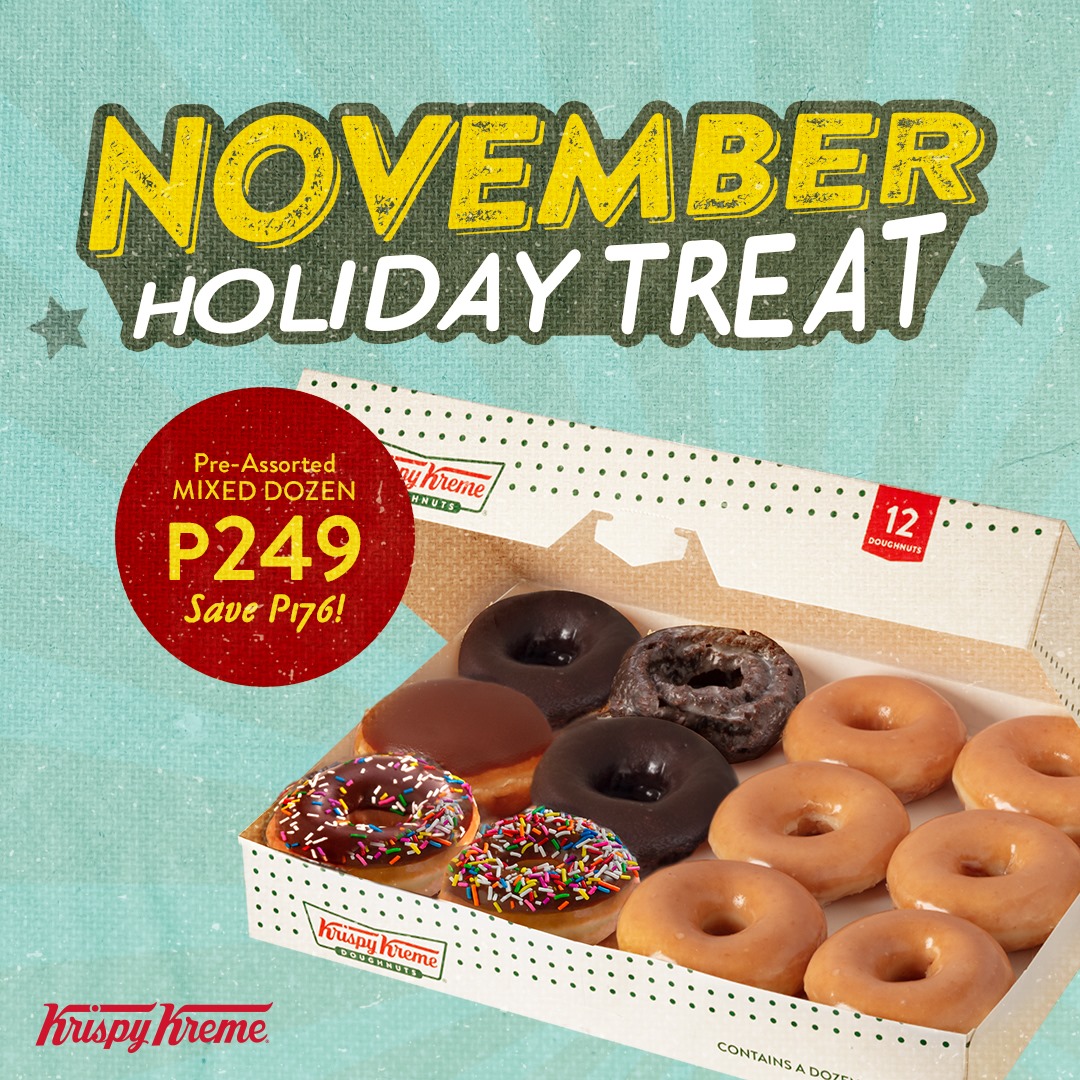 Krispy Kreme November Holiday Treat Save P176 Manila On Sale 7335