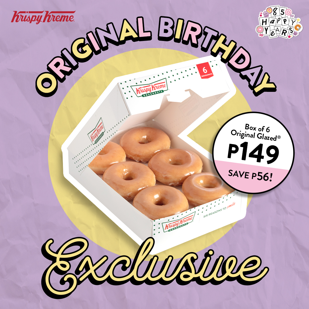 Krispy Kreme – Original Birthday Treat (Save P56) | Manila On Sale