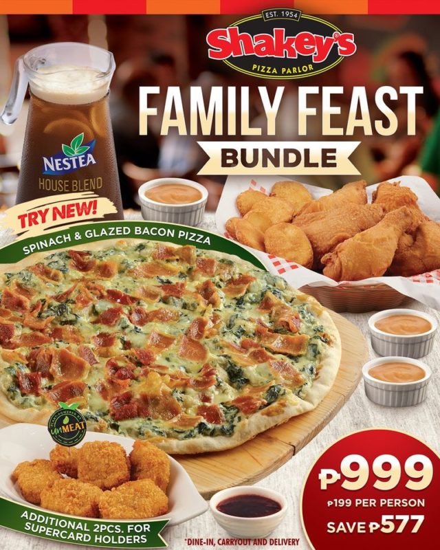 Shakey’s – P999 Family Feast Bundle | Manila On Sale